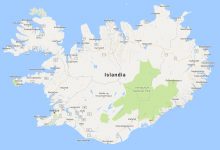 Superficie del territorio de Islandia