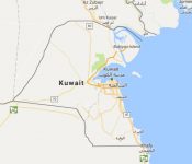 Superficie del territorio de Kuwait