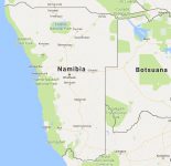 Superficie del territorio Namibia