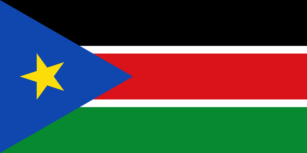 Bandera de Súdan del Sur